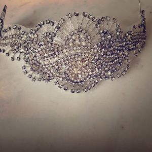 Silver Swarovski Crystal Headpiece